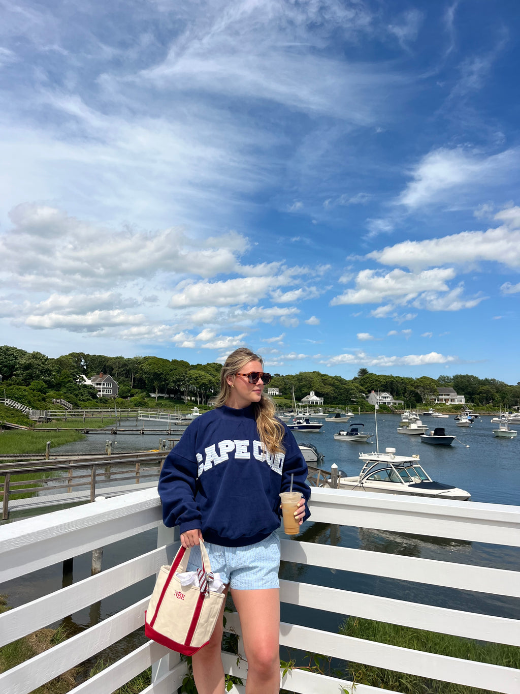 Navy Cape Cod Mockneck