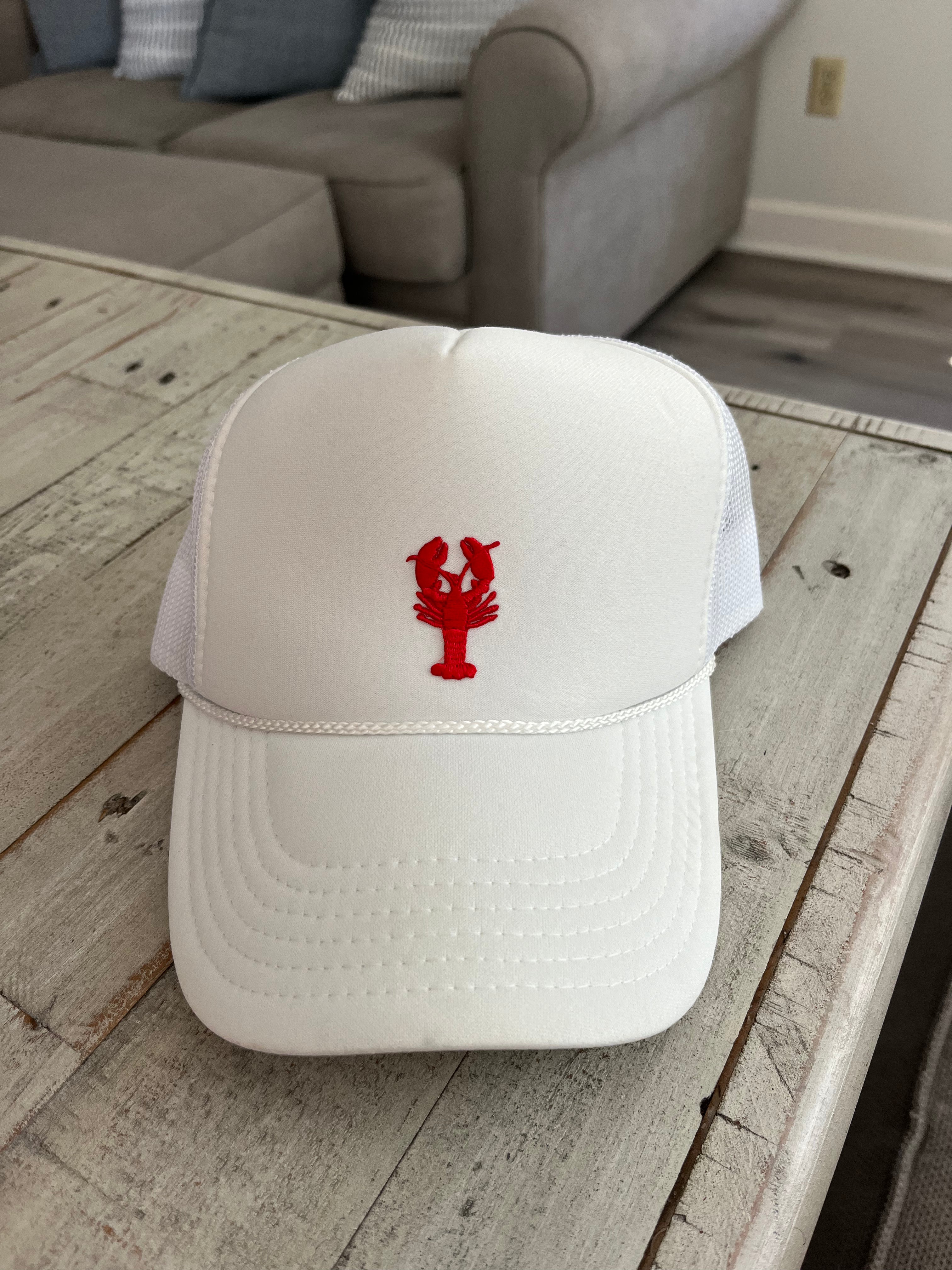 Lobster Trucker Hat- WHITE