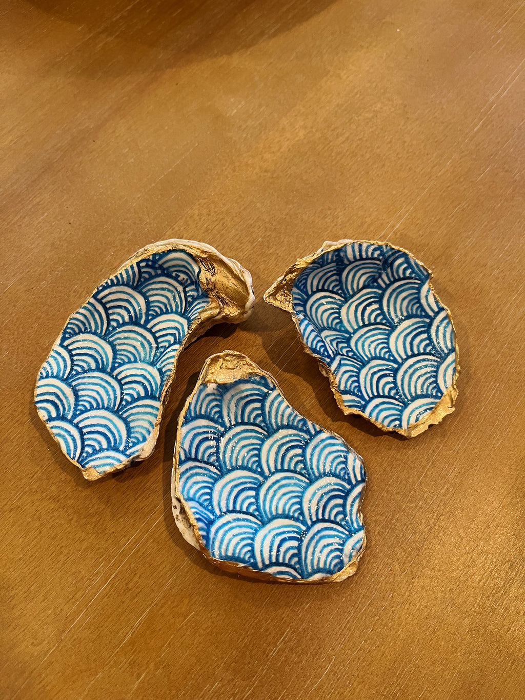 Waves Oyster Shell Jewelry Dish