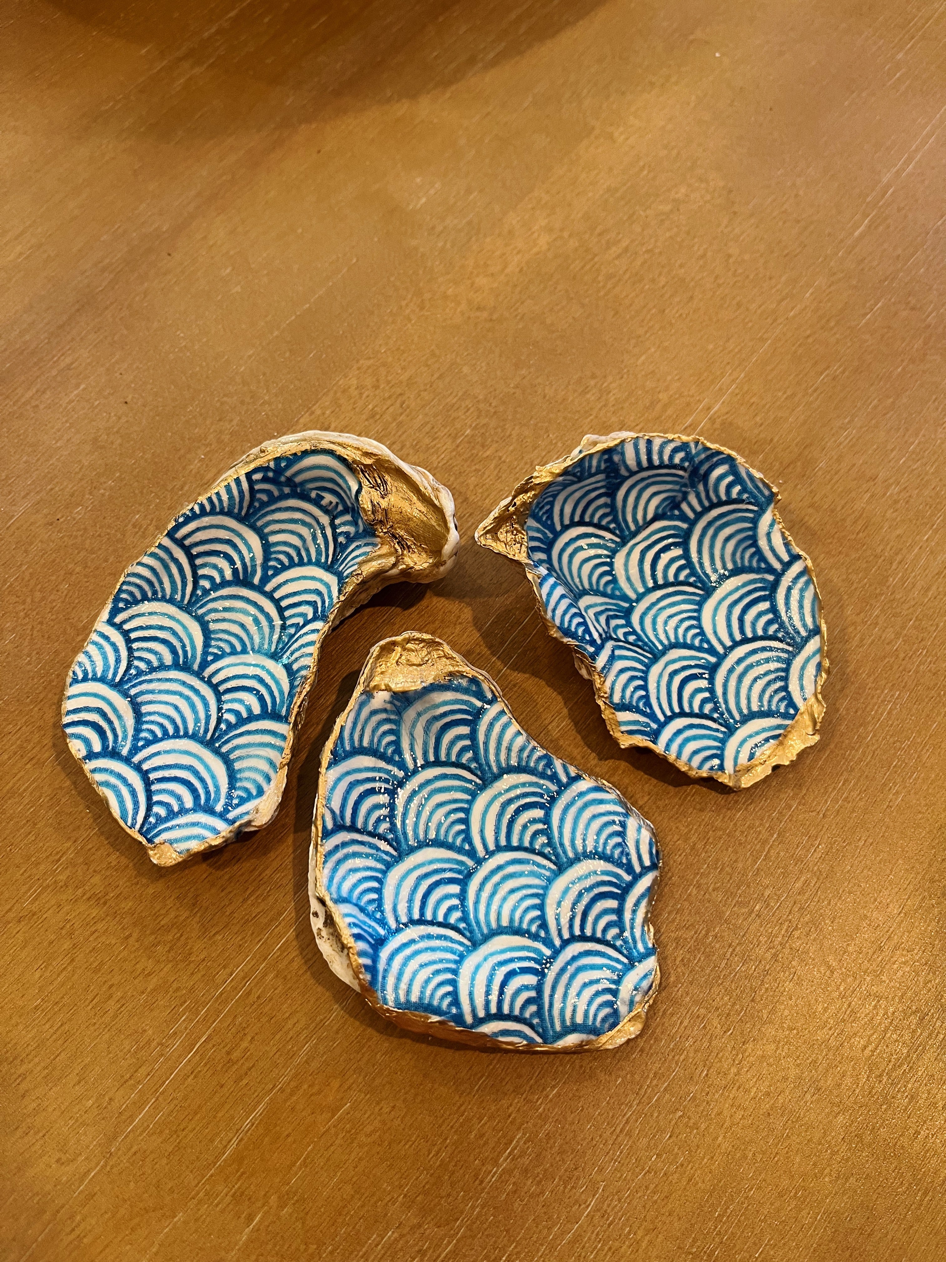 Waves Oyster Shell Jewelry Dish