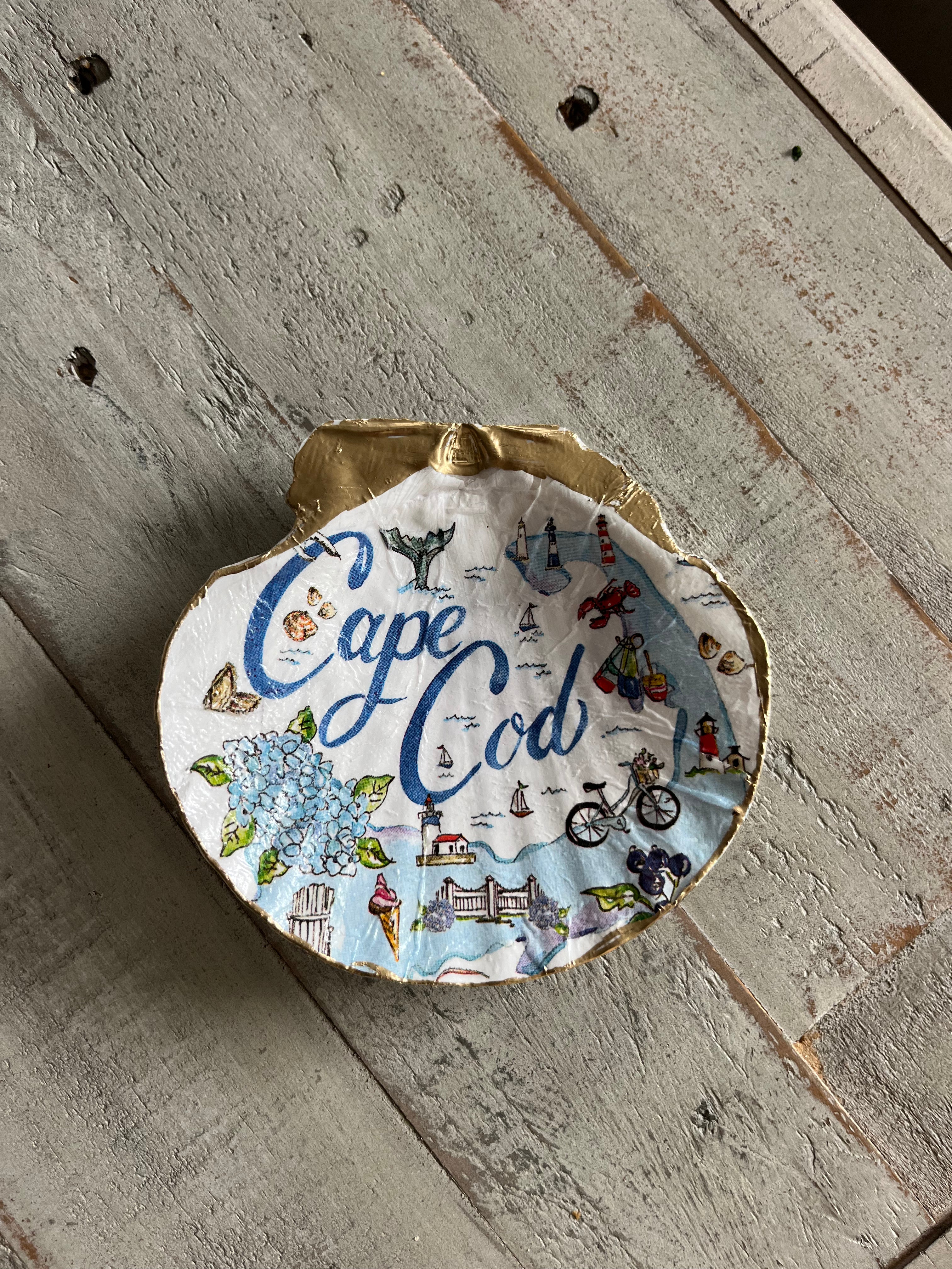 Cape Cod Blue Scallop Shell