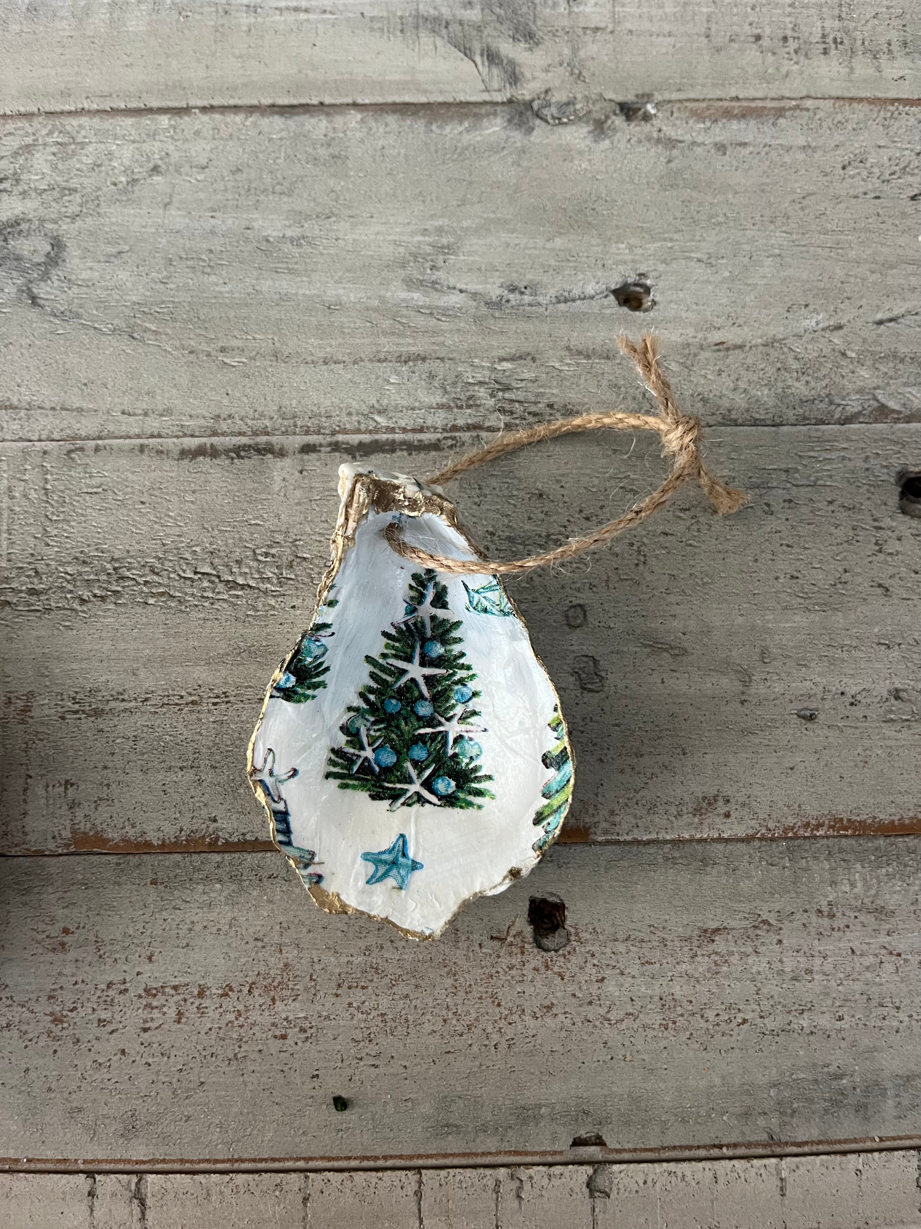 Tree Oyster Shell Ornament