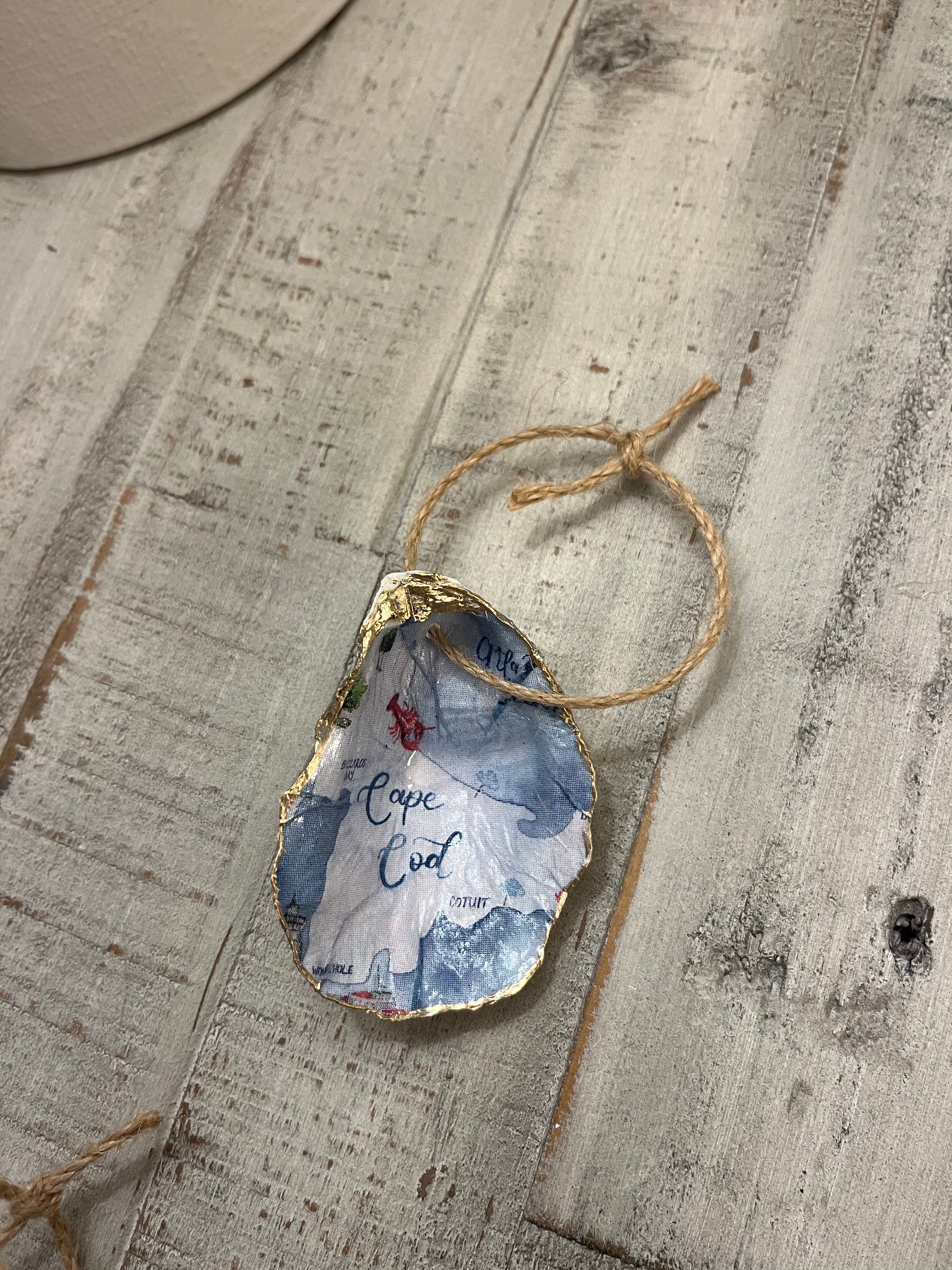 Cape Cod Oyster Shell Ornament