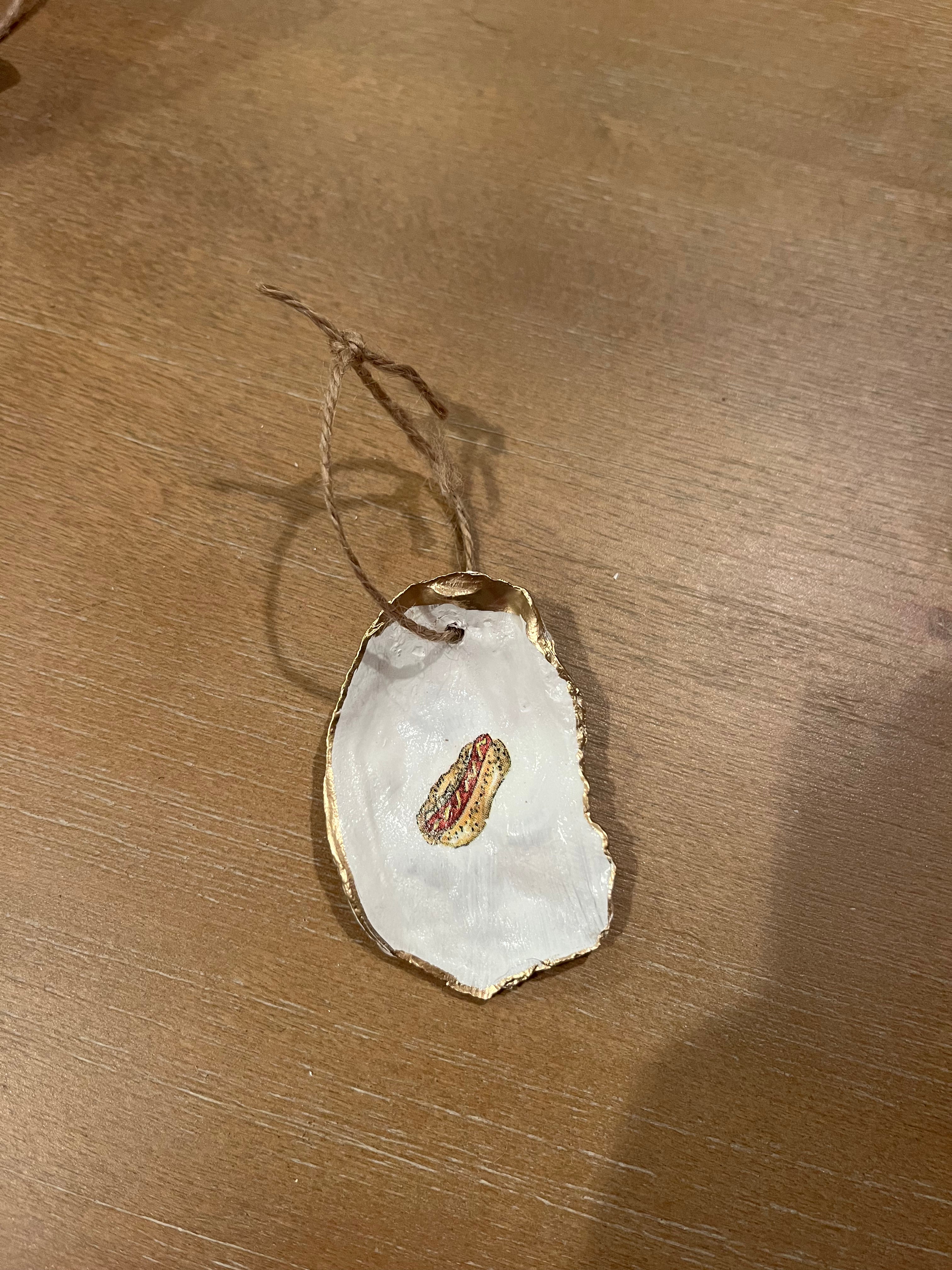 Hotdog Oyster Ornament