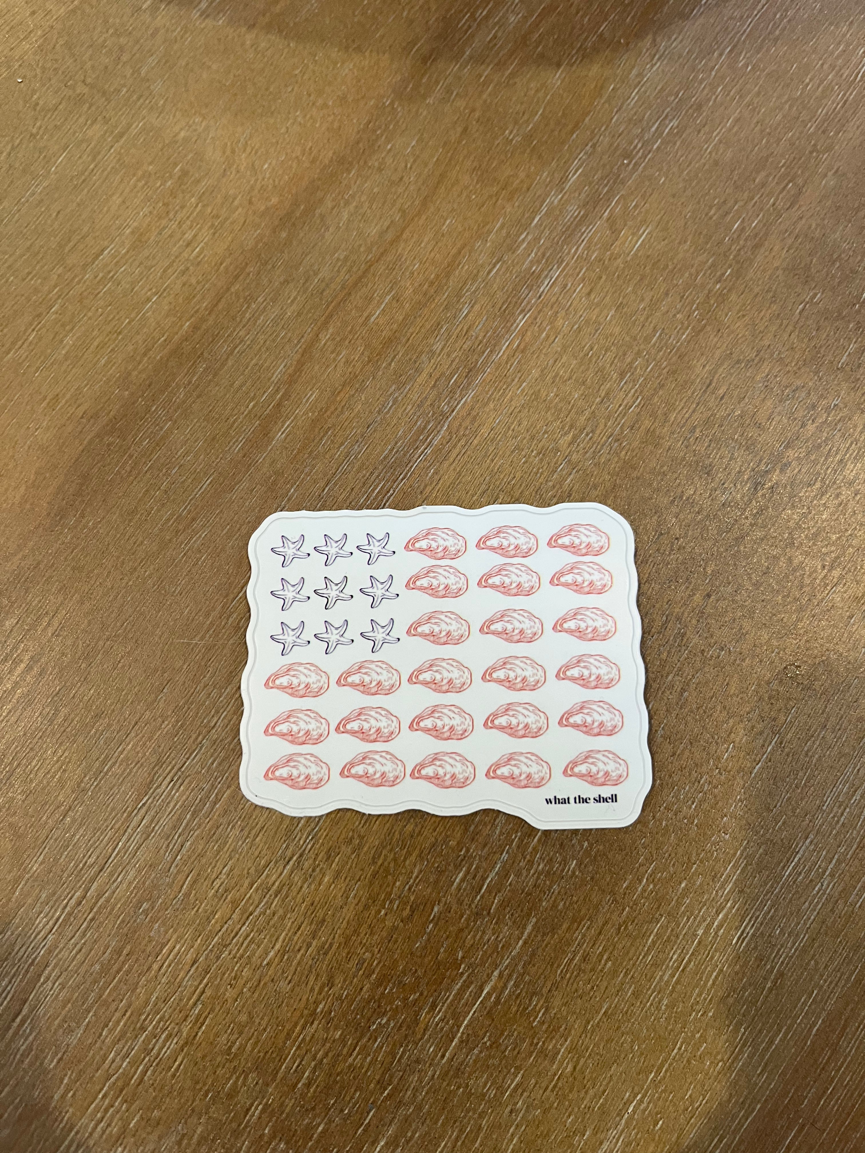 Shell Flag Sticker