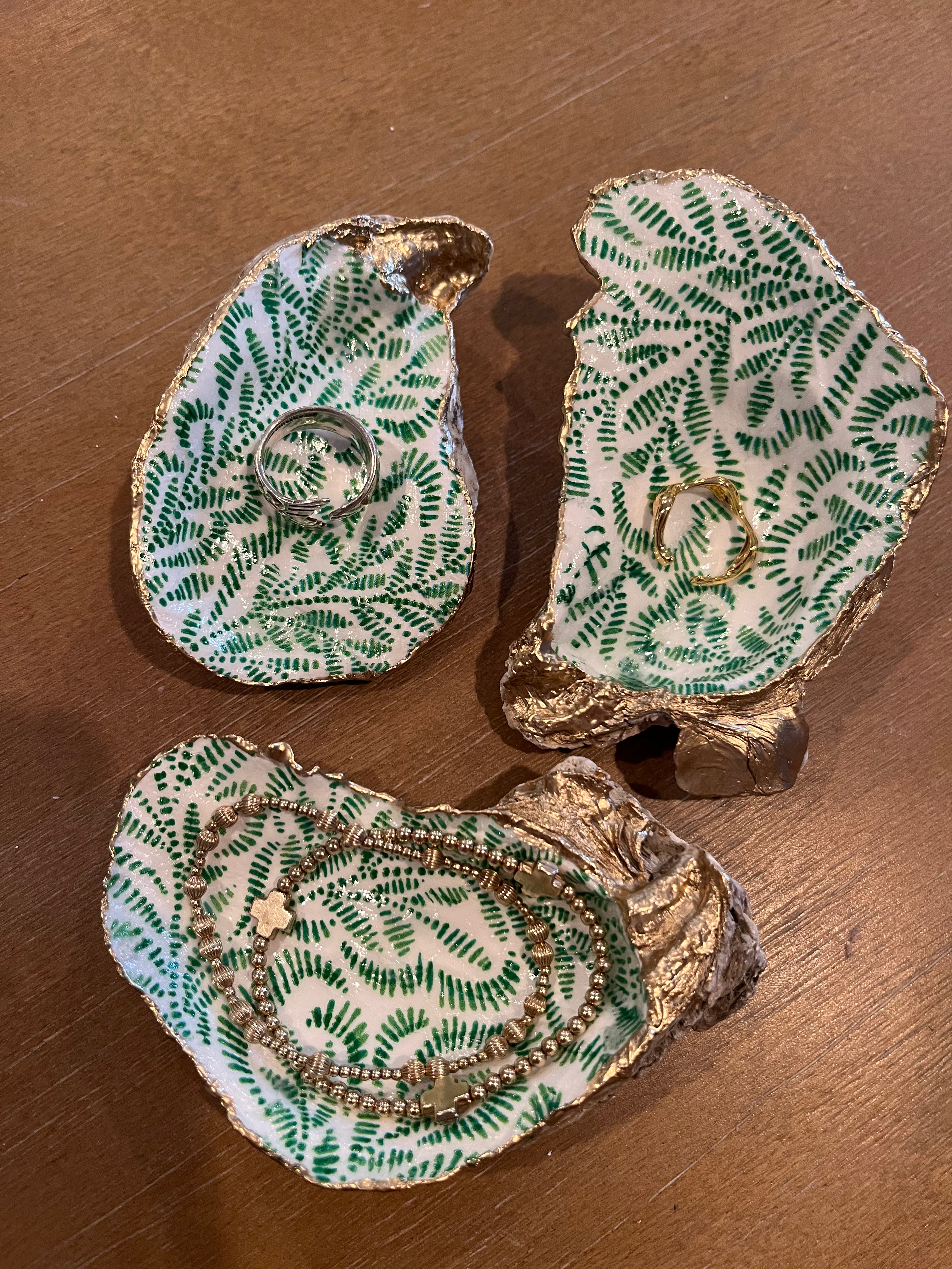 Lucky Oyster Shell Jewelry Dish