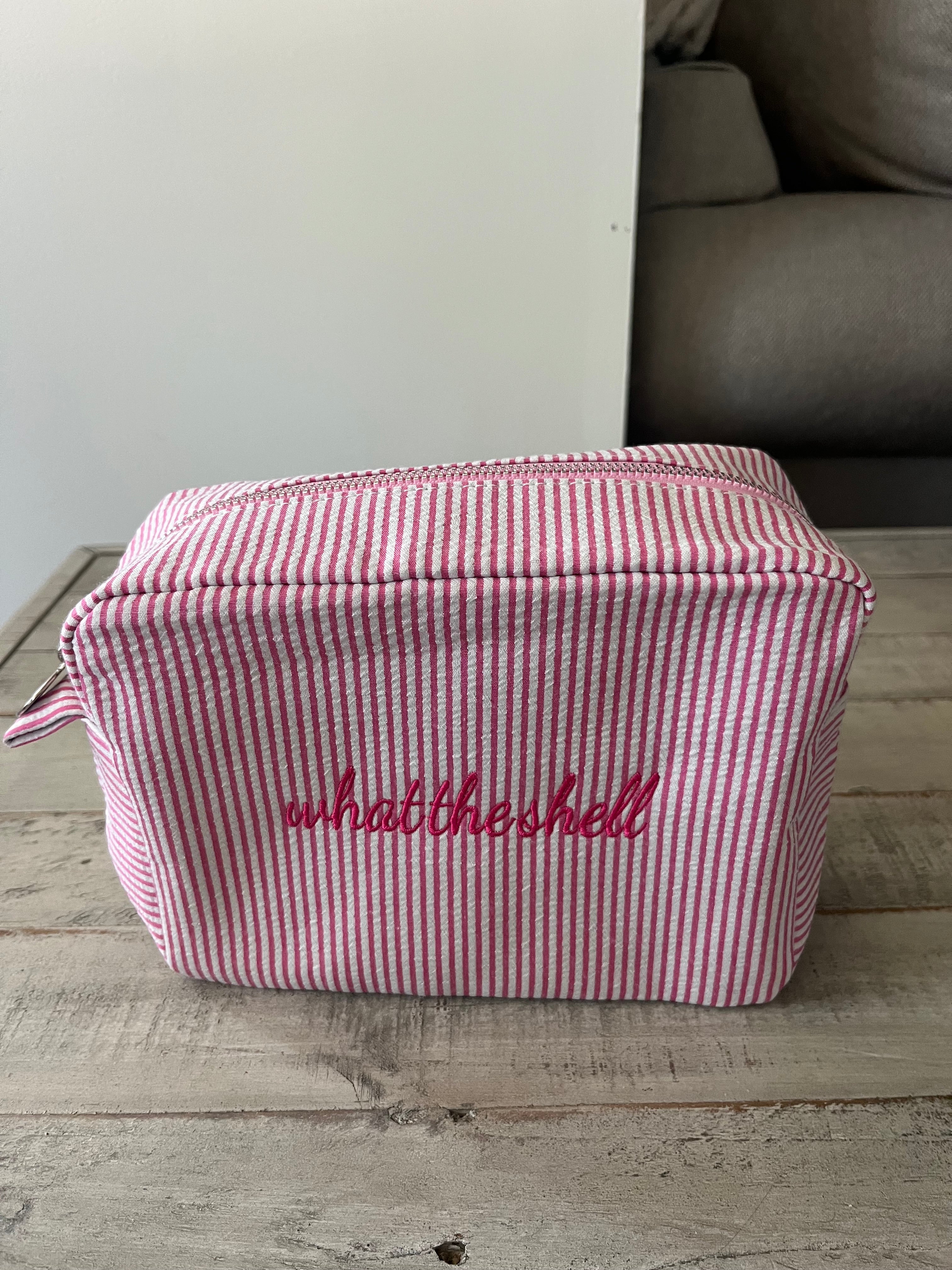 Pink What The Shell Make Up Bag