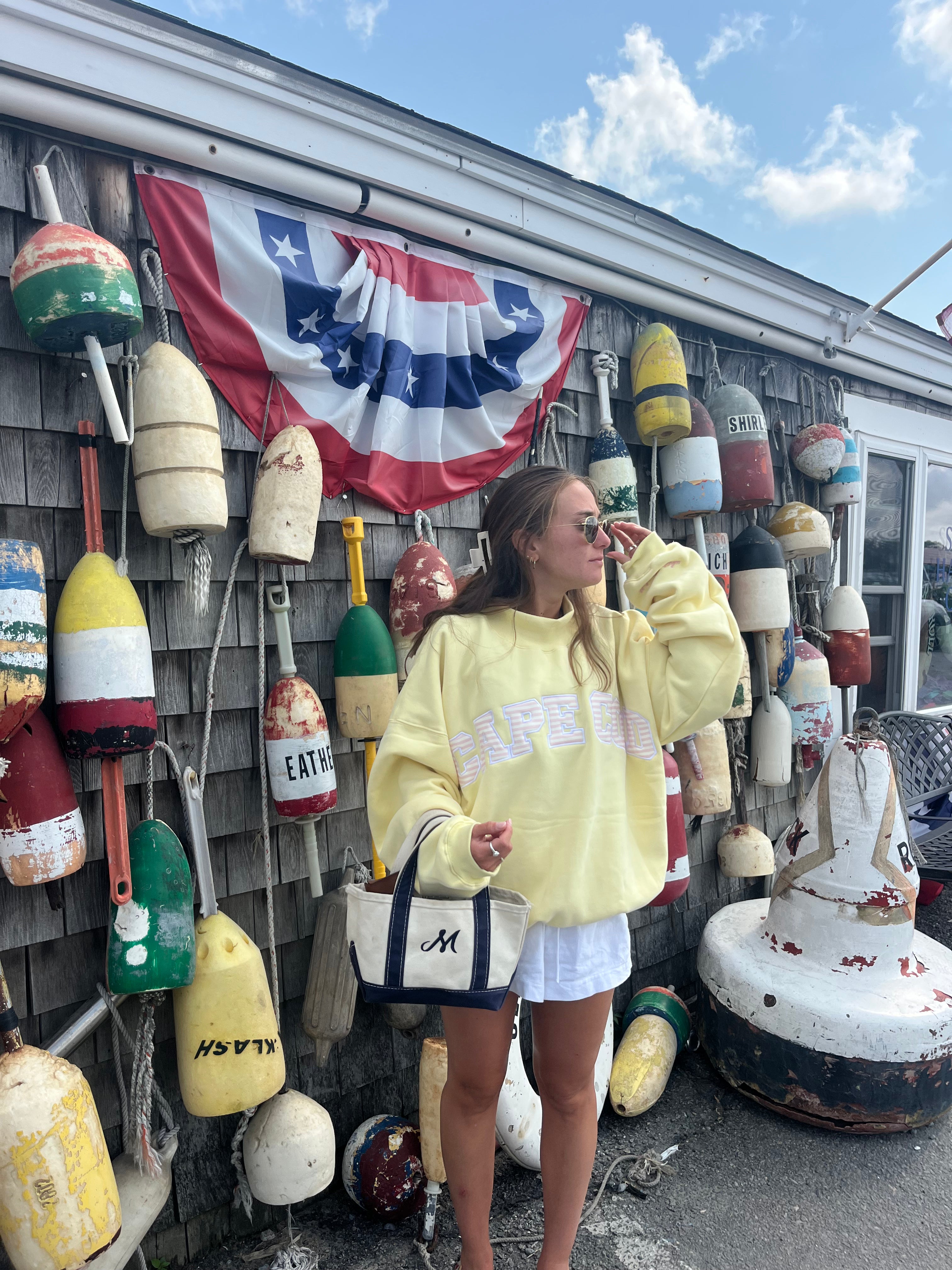 Yellow Cape Mockneck