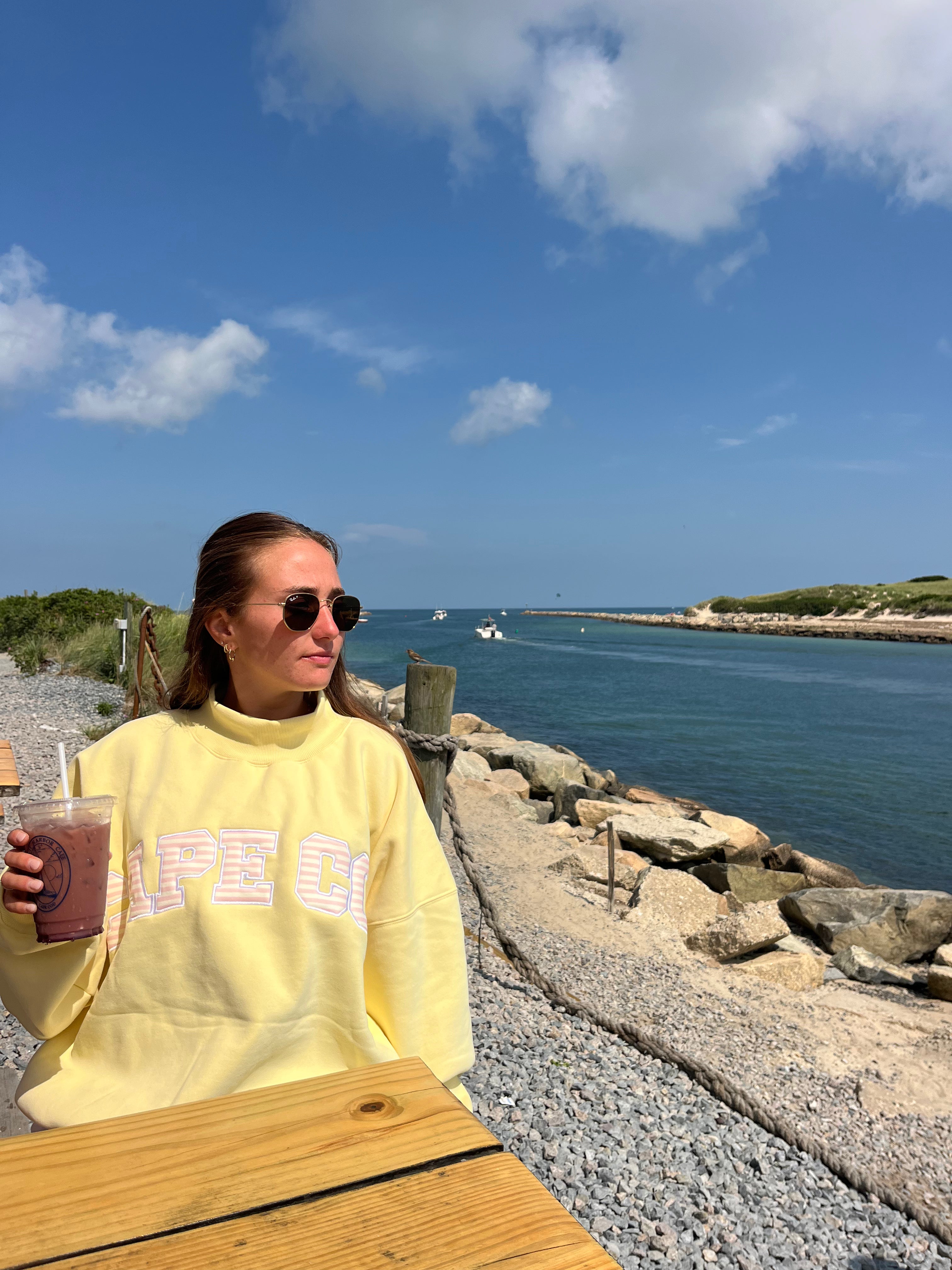 Yellow Cape Mockneck