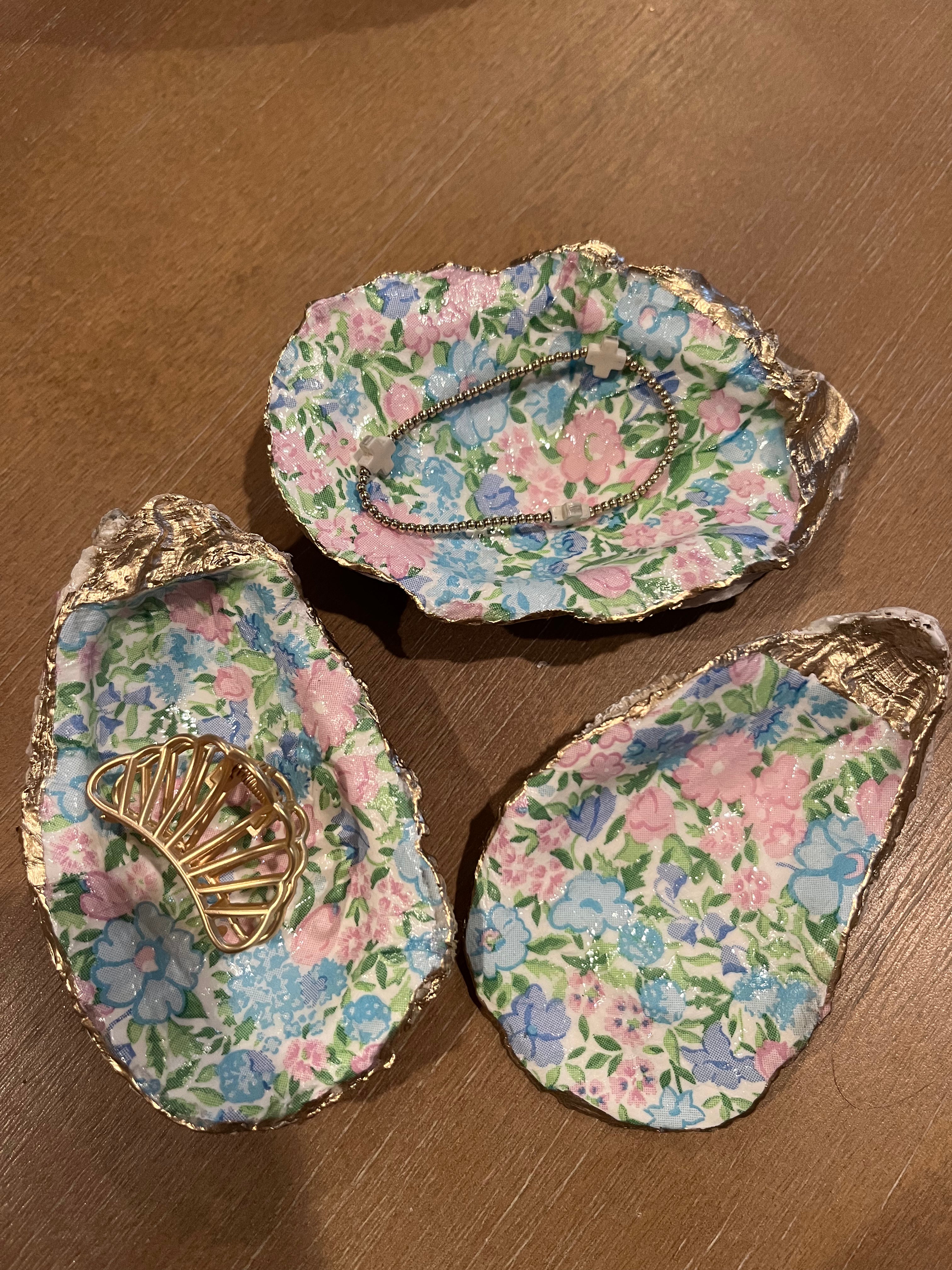 April Oyster Shell Jewelry Dish
